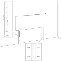 vidaXL Bedframe zonder matras stof donkerbruin 180x200 cm