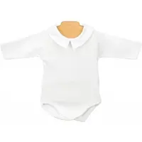 Babidu Romper 1185 wit, met kraagje, lange mouw | 1 maand | maat 56