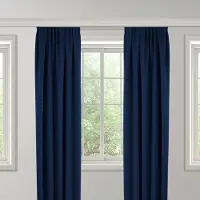Fresh & Co Gordijnen Verduisterend & Isolerend - Ringen - Navy 300 x