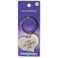 Paper Dreams Sleutelhanger metal juf (rvs)