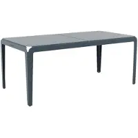 Weltevree - Bended Table 180 - Lichtgewicht aluminium tuintafel - Grey Blue