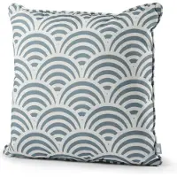 Extreme Lounging - b-cushion pattern shell - lounge- en sierkussen - binnen & buiten - uv- en waterbestendig - 50x50cm - sea blue