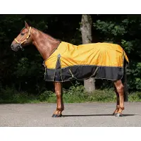 QHP Regendeken turnout de luxe met fleecevoering Sunflower-165