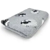 Vetbed Farm Animals - Woolly Sheep - Grijs - Antislip Hondenmat - 150 x 100 cm - Hondenbed - Benchmat - Voor Honden - Machinewasbaar Hondenkleed
