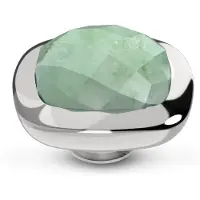 Melano Vivid Lined Steentje Jade Zilver