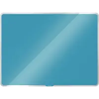 Leitz Cosy Glazen, Magnetisch Whiteboard Met Montageset - Glassboard Inclusief Microvezeldoek, Uitwisbare Marker Met Wisser - 600x400mm- Ideaal Voor Thuiskantoor/Thuiswerken - Sereen Blauw