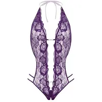 Christine le Duc - Kanten Body Renee - Paars - L/XL