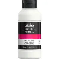 LIQUITEX 1041005 Basics Vloeibaar Mat Medium 250 ml – Acryl medium mat | Verdunnen & collagelijm