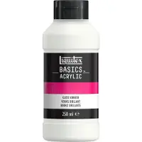 LIQUITEX 8870304 Basics Gloss Varnish 250 ml – Glanzende acrylvernis, transparante bescherming - Glans Vernis