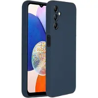 Accezz Liquid Silicone Backcover voor de Samsung Galaxy A14 (5G) - Donkerblauw
