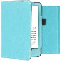 IMoshion Vegan Leather Bookcase voor de Amazon Kindle (2024) / Amazon Kindle (2022) 11th gen - Lichtblauw