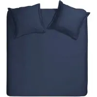 Cinderella Dekbedovertrek Sundays Navy Satijn-240 x 200 / 220 cm | Lits-Jumeaux