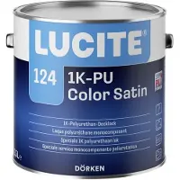 Lucite 124 1K-PU Color Satin | Zijdeglans Lakverf Binnen & Buiten 750 ML - Wit