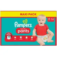 Pampers Baby-dry Pants, Maat 4 Maxi 9-15 Kg, Maxi Pack (1 X 90 Pants) | Maat: 8