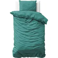 Primaviera Deluxe Dekbedovertrek Satin Dark Green Katoensatijn-140 x 200 / 220 cm | 1-Persoons
