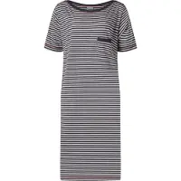 Lunatex - dames nachthemd 224150 met boothals - navy - maat XXL