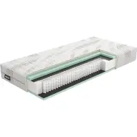 Mörgenn Pocketvering matras Quattro | katoen grijs 220x90x24 cm matrassen | NADUVI