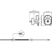 Ultraflex M58 19ft / 5‚79 m Besturingskabel