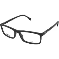 HUGO BOSS BOSS 1493 55/16/145 Zwarte donkere ruthenium Acetaat monturen MAN BOSS 1493
