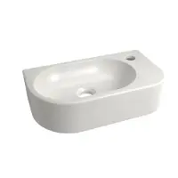 Luca Varess Rondo handenwasser 41 x 22 cm mat witte porselein