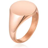 Cilla Jewels Rose Kleurige Dames Zegelring van Edelstaal-16mm