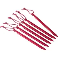 MSR - Groundhog Tent Stakes 6 x 19 cm, rood