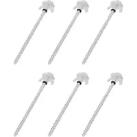 Pricenet Tentharingen - Schroefbaar - Metaal - 20 cm - 6 stuks