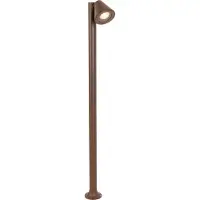 QAZQA Modern buiten paaltje roestbruin 100 cm IP44 verstelbaar - Ciara