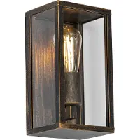 QAZQA Vintage wandlamp antiek goud 26 cm IP44 - Charlois