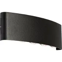 QAZQA Buiten wandlamp zwart incl. LED 10-lichts IP54 - Silly
