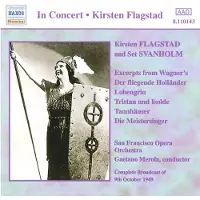 Cd Excerpts From Wagner Operas - 1949