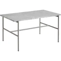 HAY Rebar salontafel 80x49x40,5 cm Grey marble-fossil