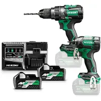 HiKOKI KC18DCWAZ Combopack DS18DC Accuboor + WH18DC Slagschroevendraaier 36V (gereedschapset)