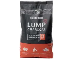 Masterbuilt Premium Lump Houtskool 7,25 kg – 100% Hardhout Houtskool voor Kamado, Smoker en Houtskool BBQ