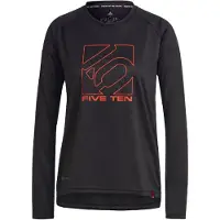 Adidas Five Ten Women's Long Sleeve Jersey Black/Red || Maat: S