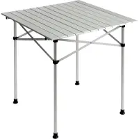 Basic Nature - Roll Table Small - Campingtafel 70 x 70 cm, grijs