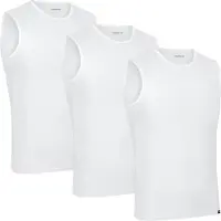 Gripgrab - Ultralight 3PACK Mesh Mouwloos Base Layer Zomer Fiets Ondershirt Polygiene Zweethemd - Wit - Heren - Maat L