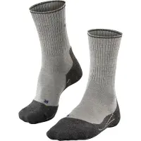 Falke - TK2 Explore Wool Silk M Light Grey voor Heren van Wol - Maat 42-43 - Grijs