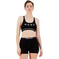 Mons Royale - Women's Stella X-Back Bra - Sportbeha L, zwart