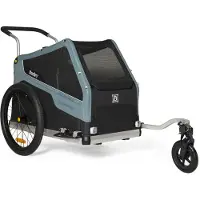 Burley Bark Ranger Fietskar – Fietskar dieren – Fietskar Hond – Inklapbaar – Jogger – Zwart Blauw