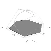 Exped - Lyra II Extreme Footprint - Grondzeil grijs