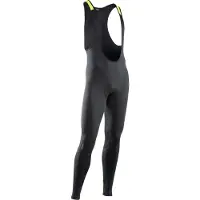 Northwave Fast Polar Bib Shorts Zwart/Fluorescerend Geel || Maat: S