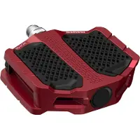 Shimano PD-EF202 platformpedalen – aluminium – 9/16 inch – rood – 1 paar