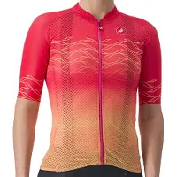 Castelli Climber's 2.0 wielershirt Hibiscus Lichtoranje Dames, Maat M