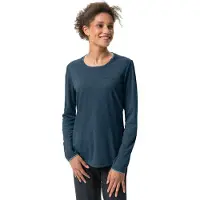 Vaude - Women's Essential L/S T-Shirt - Sportshirt 42, blauw