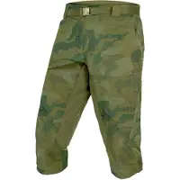 Endura Hummvee Camo 3/4 Short Olijfgroen