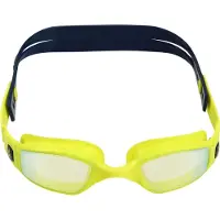 Aqua sphere Ninja.A Swim Goggles - Yellow Titanium Mirrored - Bright Yellow/Navy Blue
