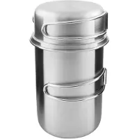 Tatonka Handle Mug 850 Set 4174-000 Stainless, drinkbeker met deksel