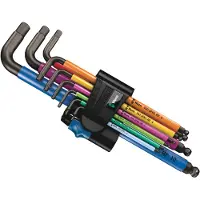 Wera 950 SPKL Inbus Haakse schroevendraaierset 1.5 mm, 2 mm, 2.5 mm, 3 mm, 4 mm, 5 mm, 6 mm, 8 mm, 10 mm 9-delig