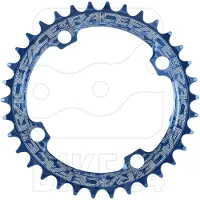 Race Face Smal Breed Enkele Kettingring 104mm BCD Blauw